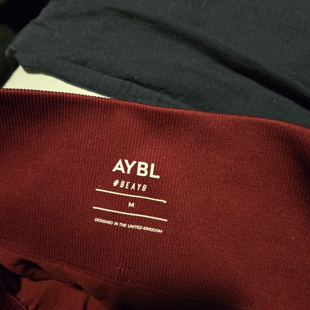 AYBL Deep Red High-Waisted Shorts - Picture 3 of 3